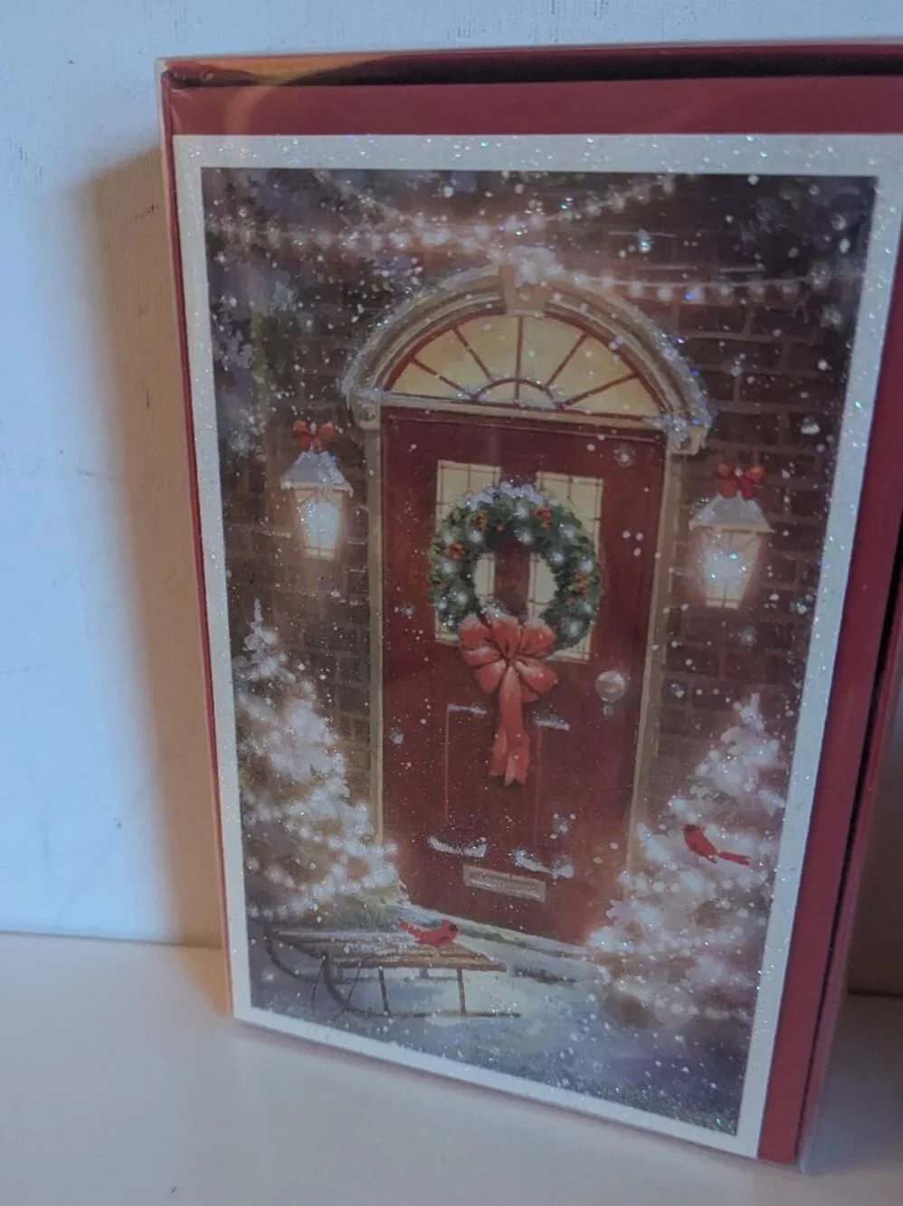 NWT 16 Cozy Wreath Trees Door American Greetings Christmas Cards Sealed Holiday
